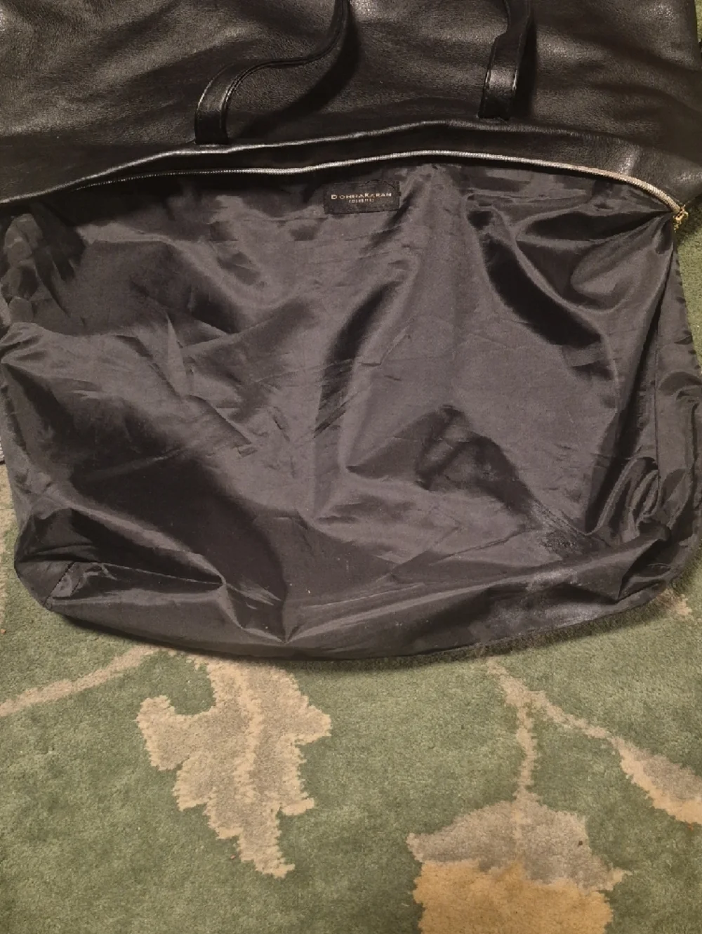 Donna Karan Black Leather Tote - Picture 13 of 14